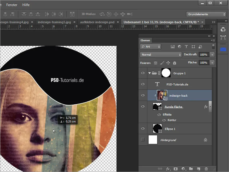 Membuat Cover DVD dan Label DVD - Bagian 3: Membuat label di Photoshop