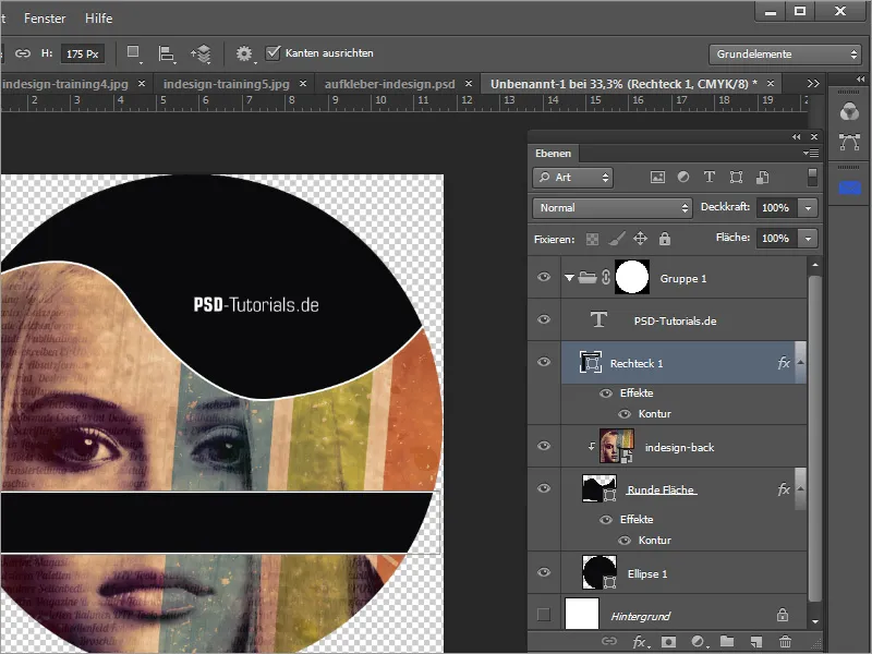 Membuat cover dan label DVD - Bagian 3: Membuat label di Photoshop