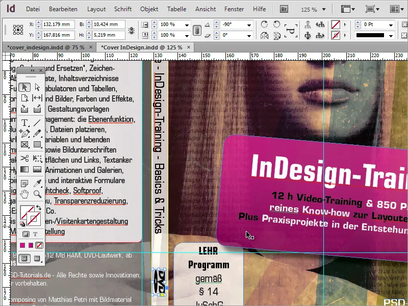 Membuat cover DVD dan label DVD - Bagian 3: Membuat label di Photoshop