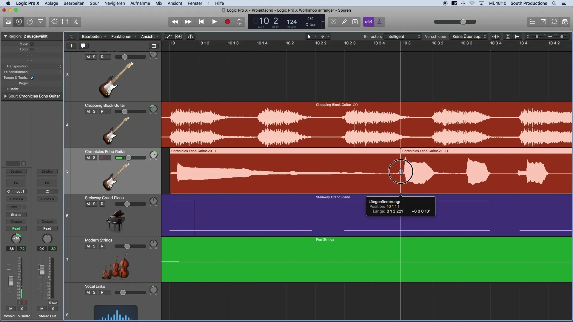 Regolare efficacemente i livelli audio in Logic Pro X