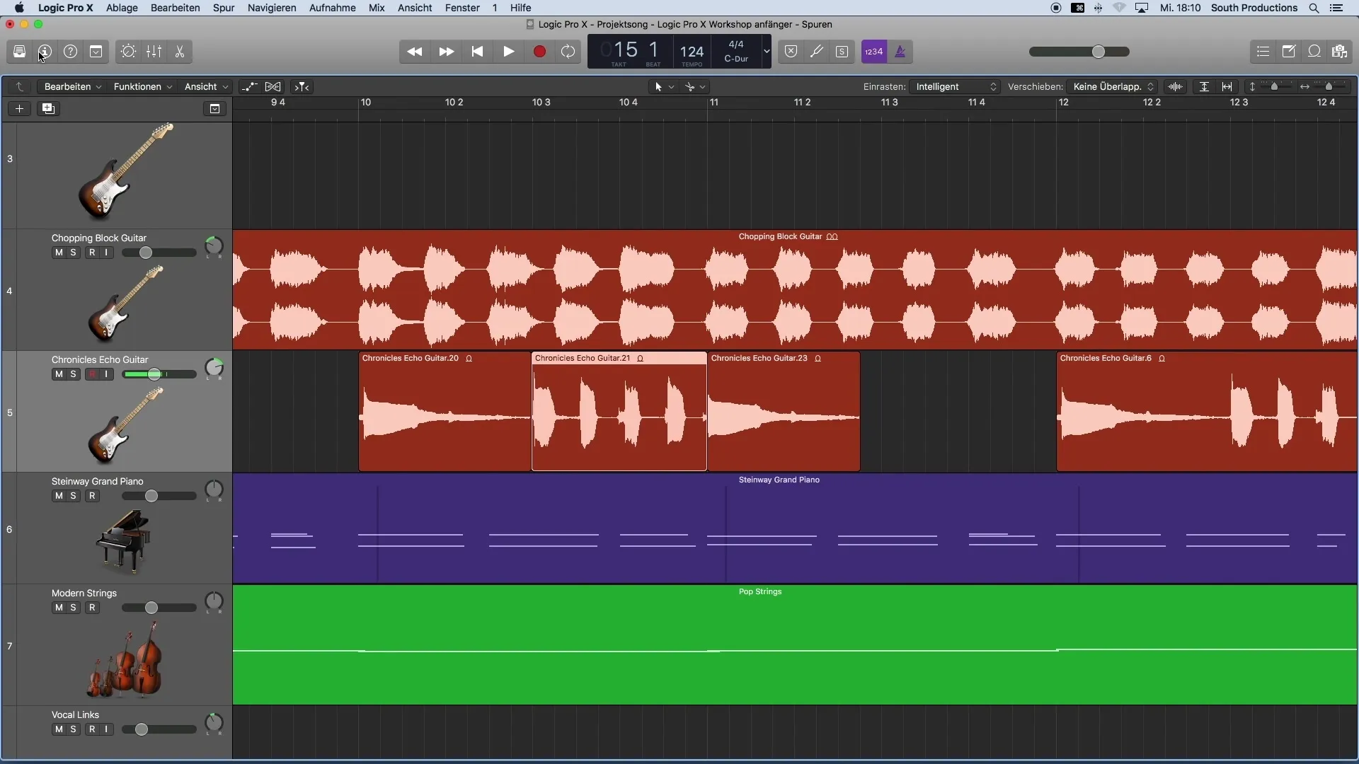 Modificare efficacemente i rapporti di volume in Logic Pro X
