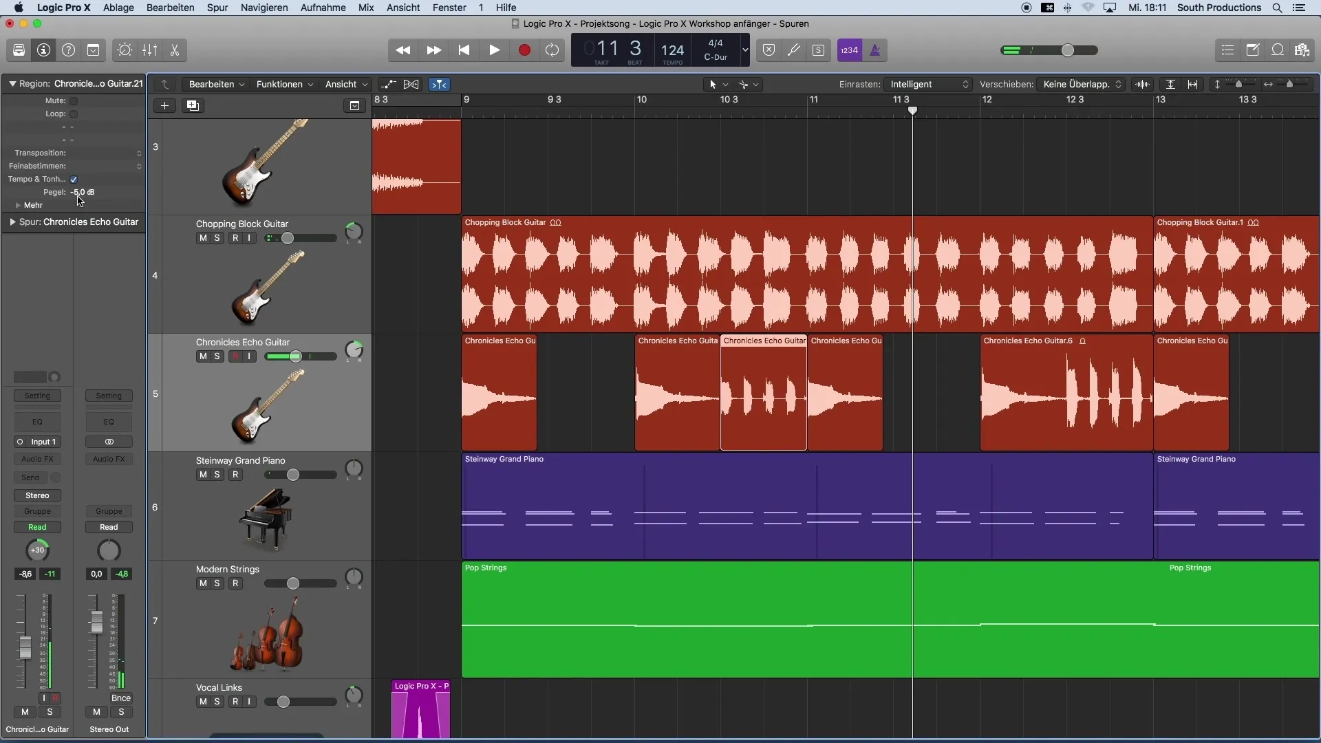 Regolare efficacemente i livelli di volume in Logic Pro X