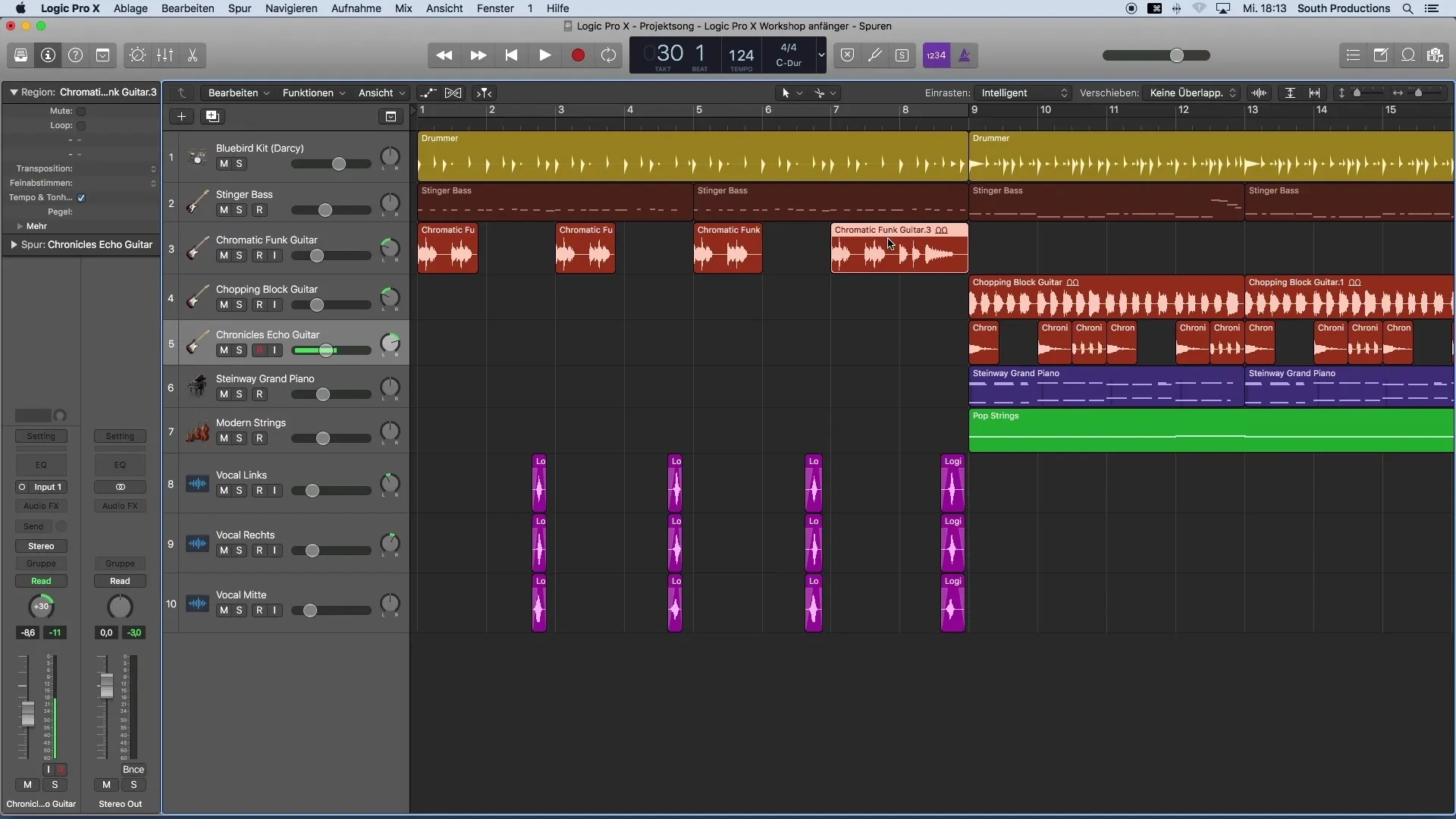 Regolare efficacemente i livelli di volume in Logic Pro X
