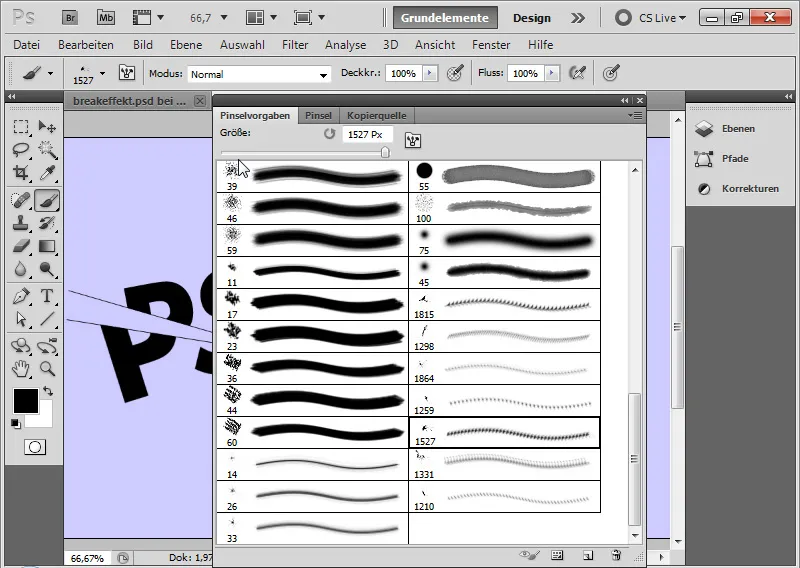 Brakeffekt for typografi og layout