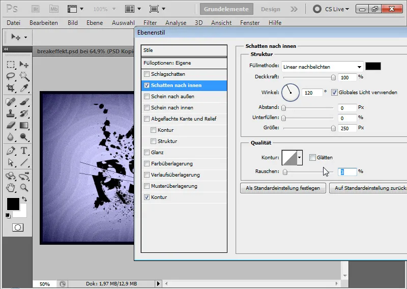 Brytereffekt for typografi og layout
