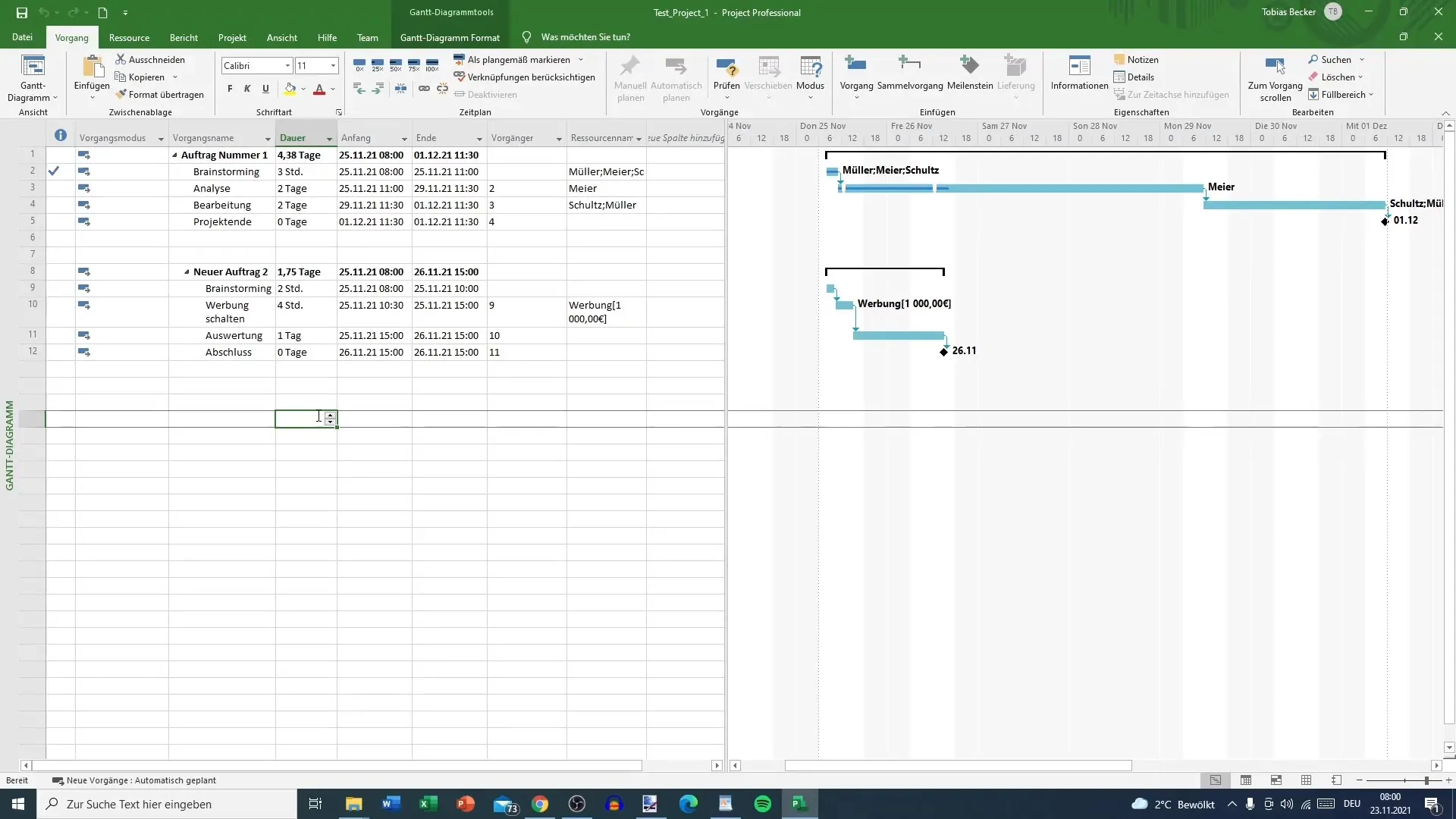 Deadlines efficiënt instellen in MS Project