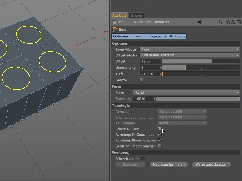 Baru dalam Release 15 - Modelling dengan alat Bevel baru