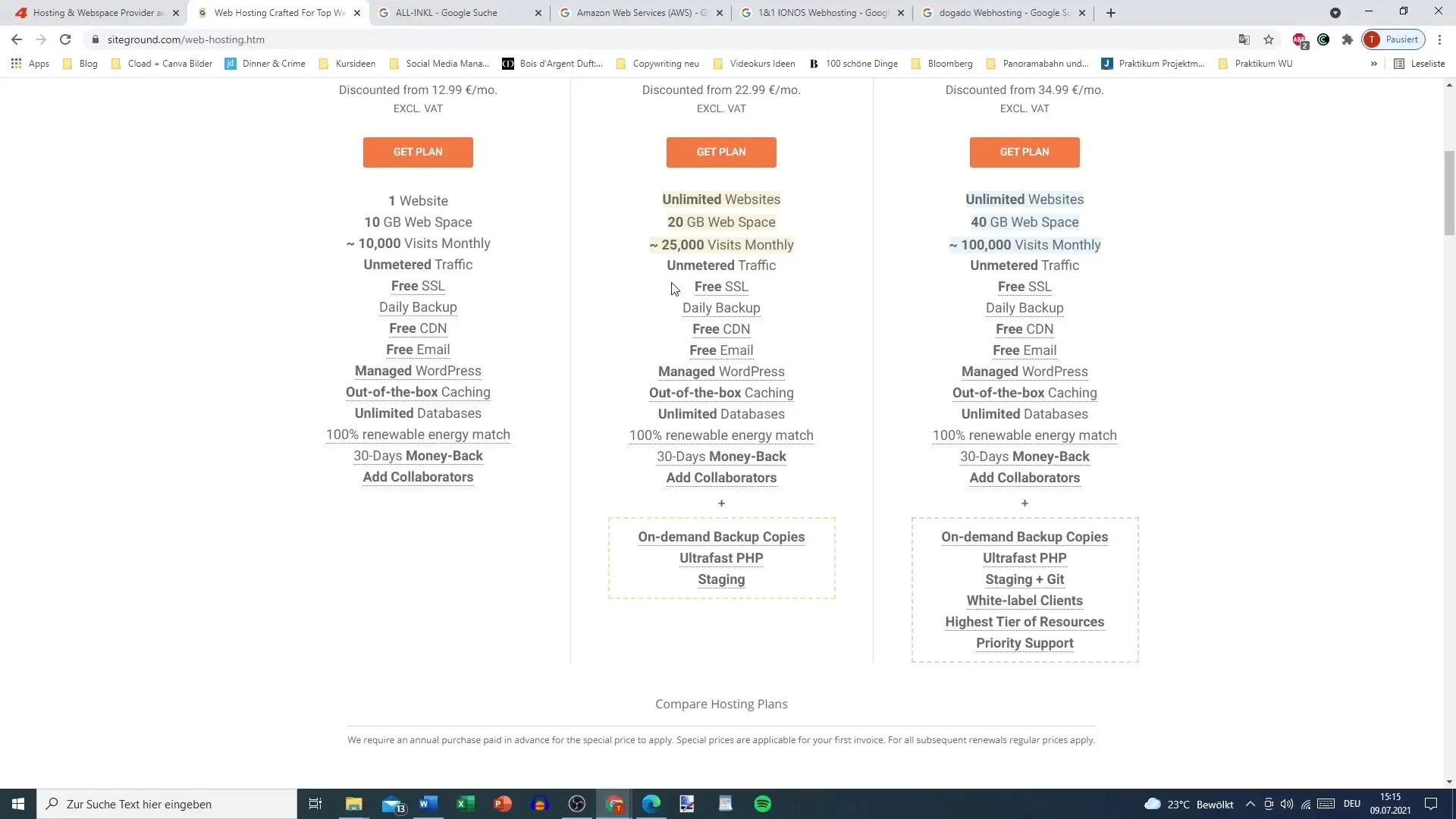 Optimal selection of a hosting provider for WordPress