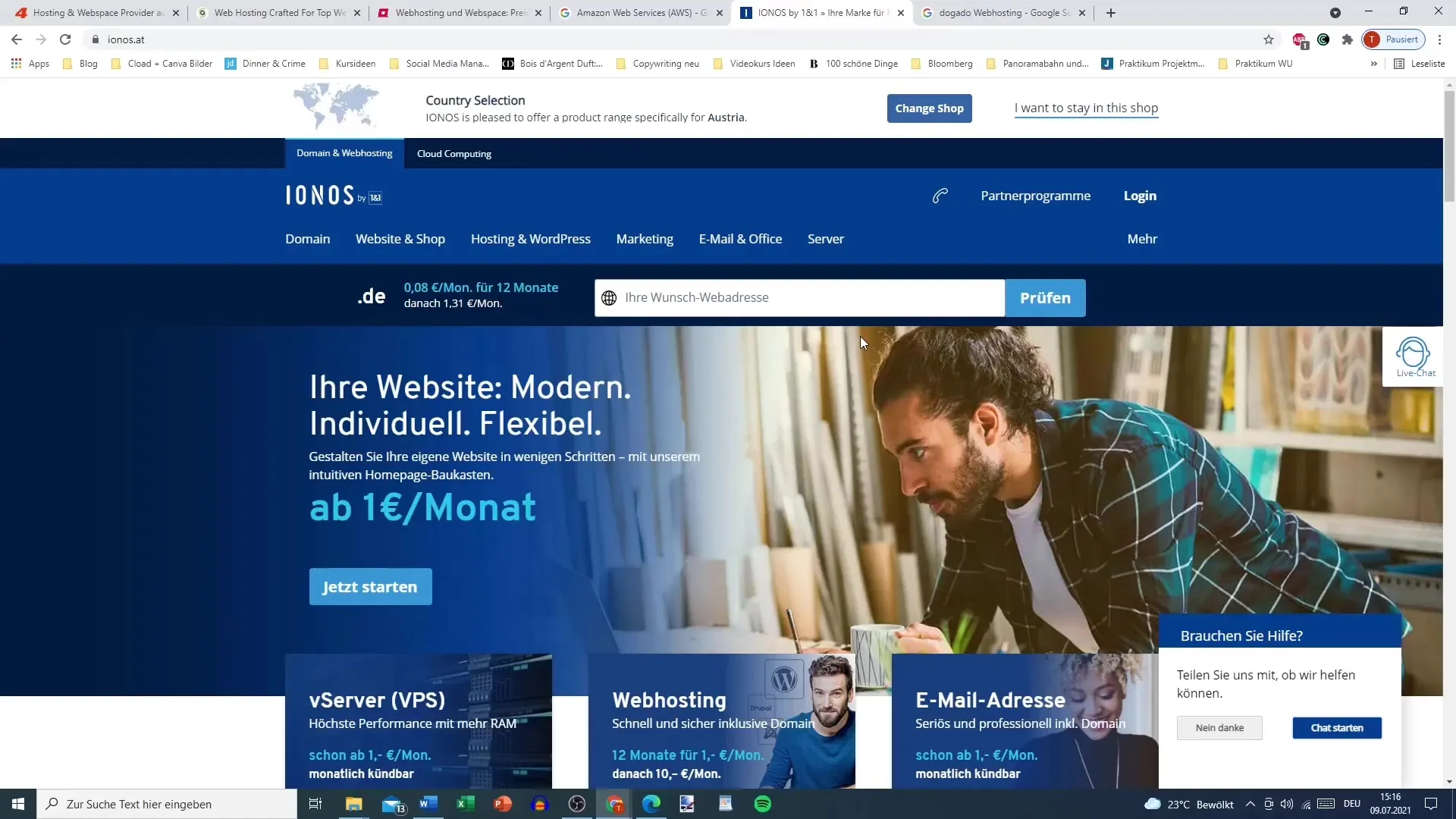 Optimal selection of a hosting provider for WordPress