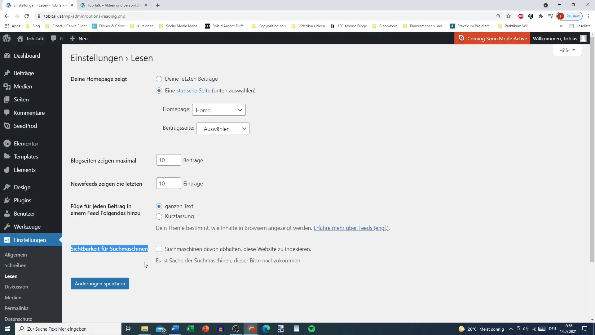 Set up Coming Soon mode in WordPress without a plugin