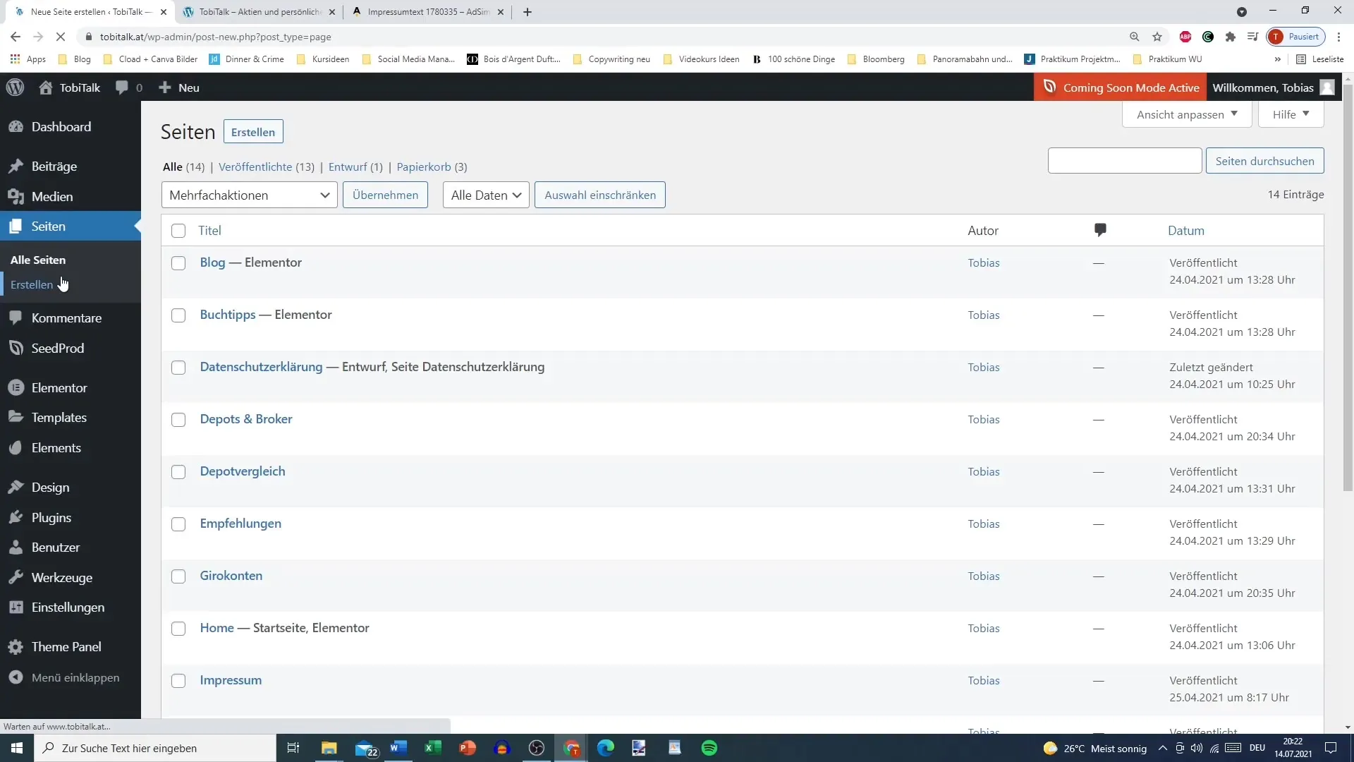 Create a data protection declaration for WordPress easily