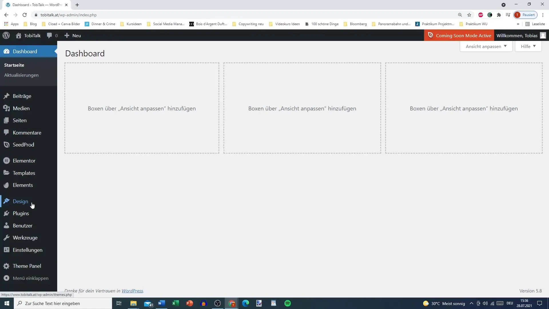 Theme overview for your WordPress site