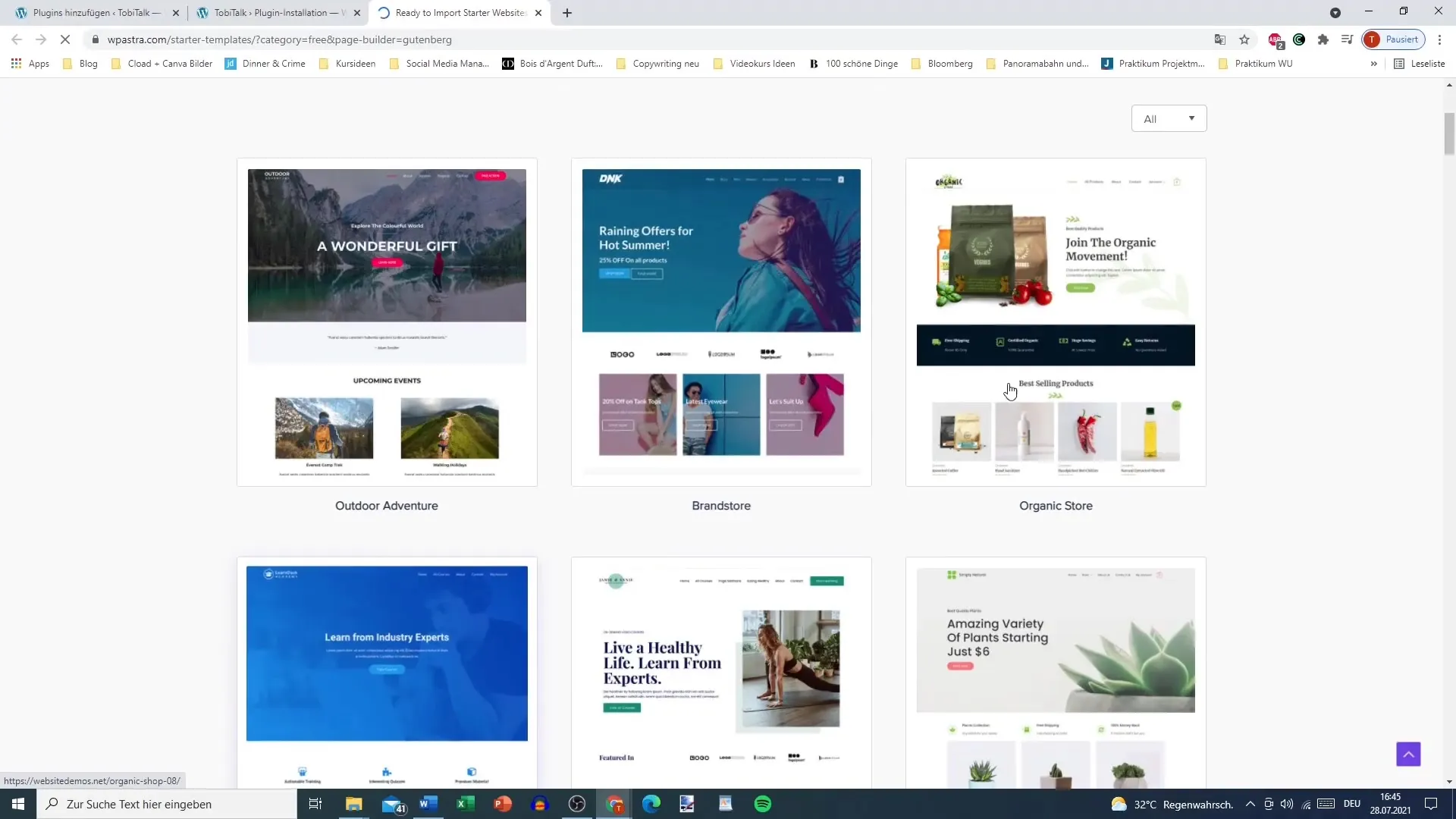Easily use creative templates for Elementor and Gutenberg