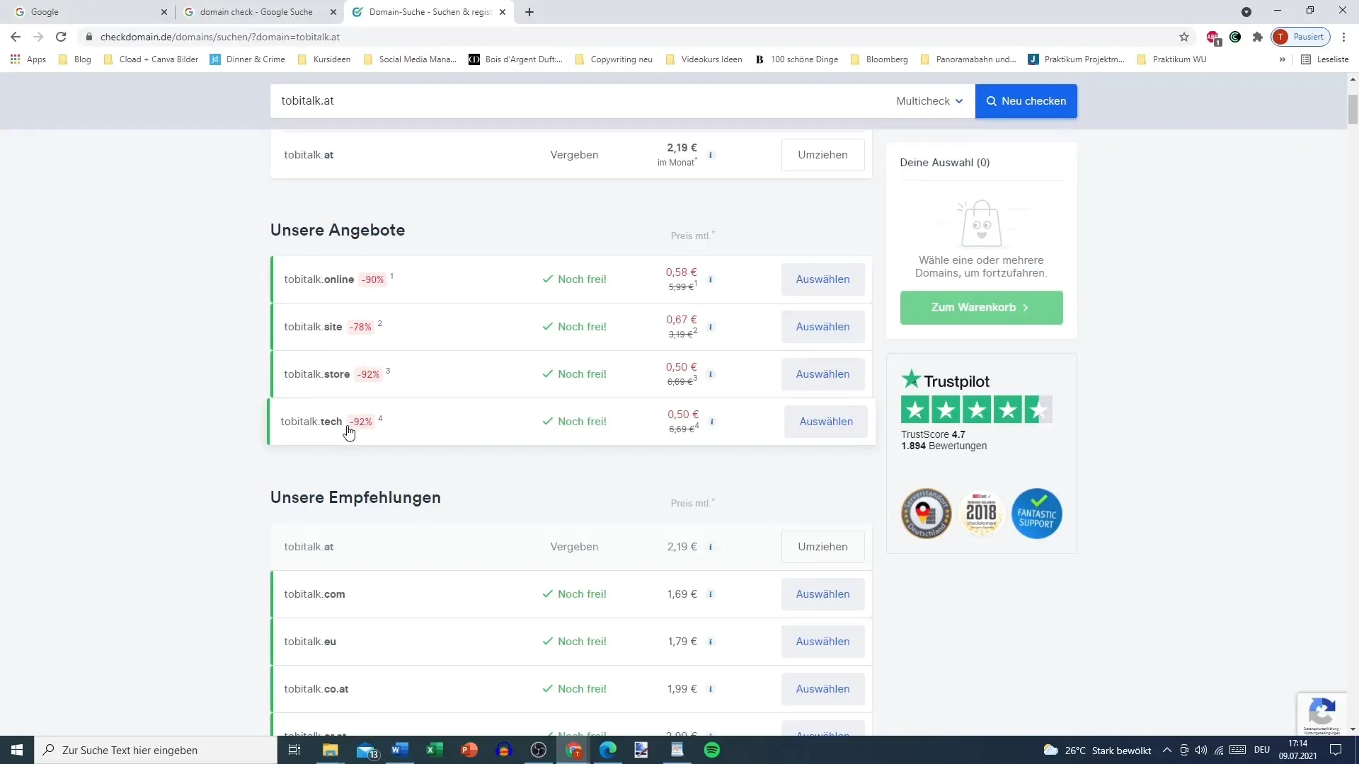 Domain check for Elementor: How to find the right domain