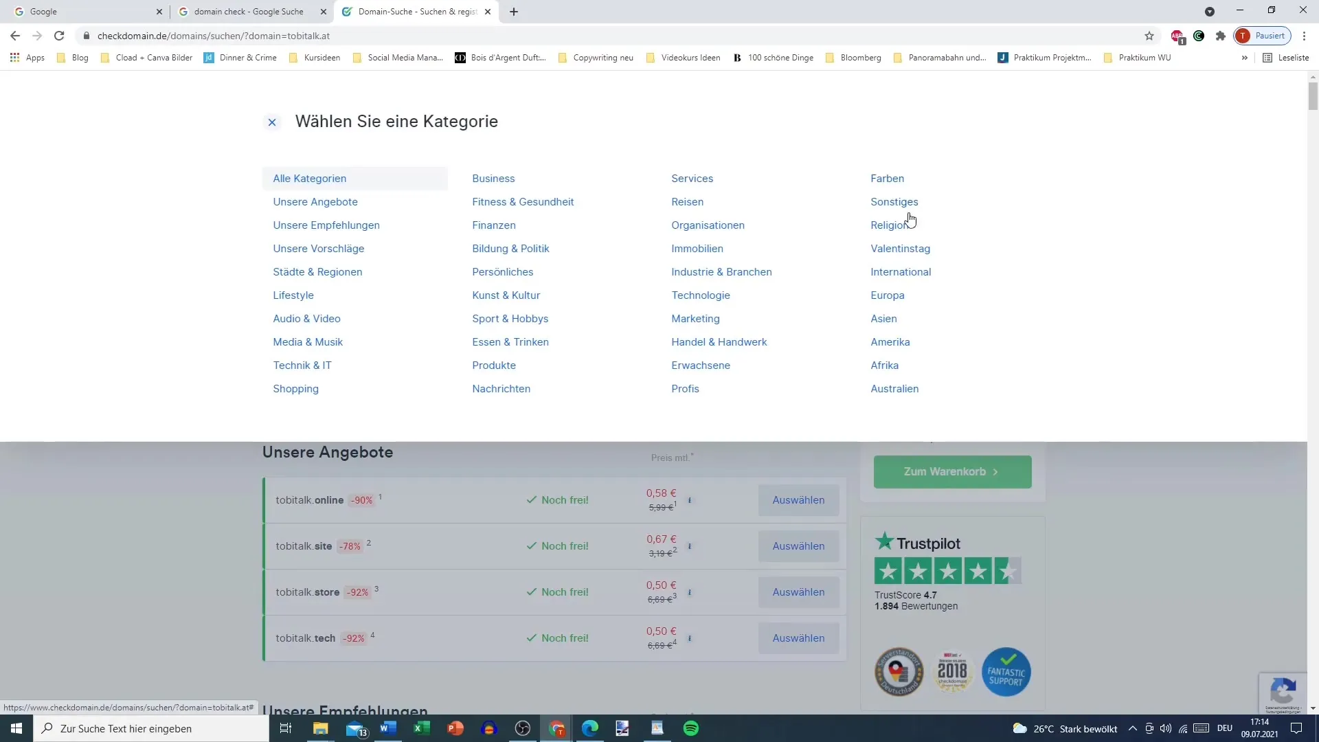 Domain check for Elementor: How to find the right domain