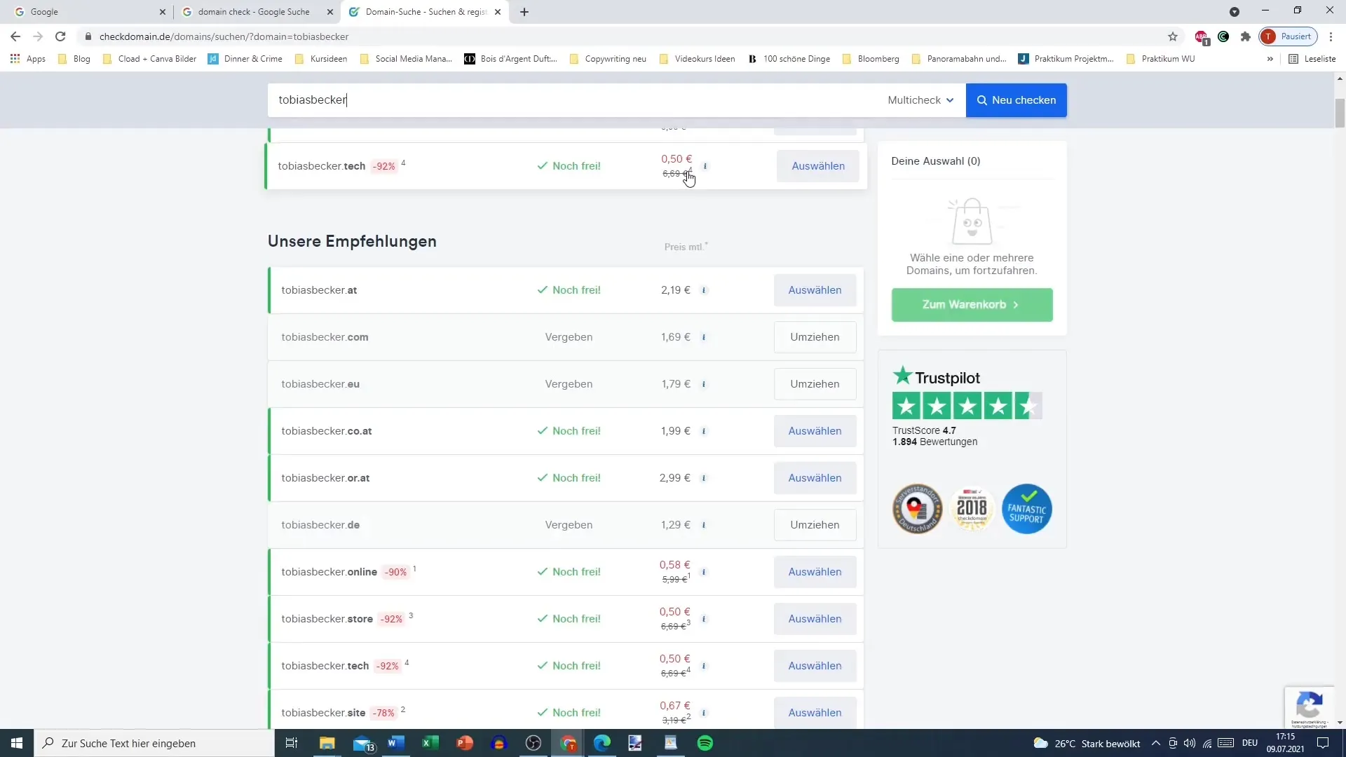 Domain check for Elementor: How to find the right domain
