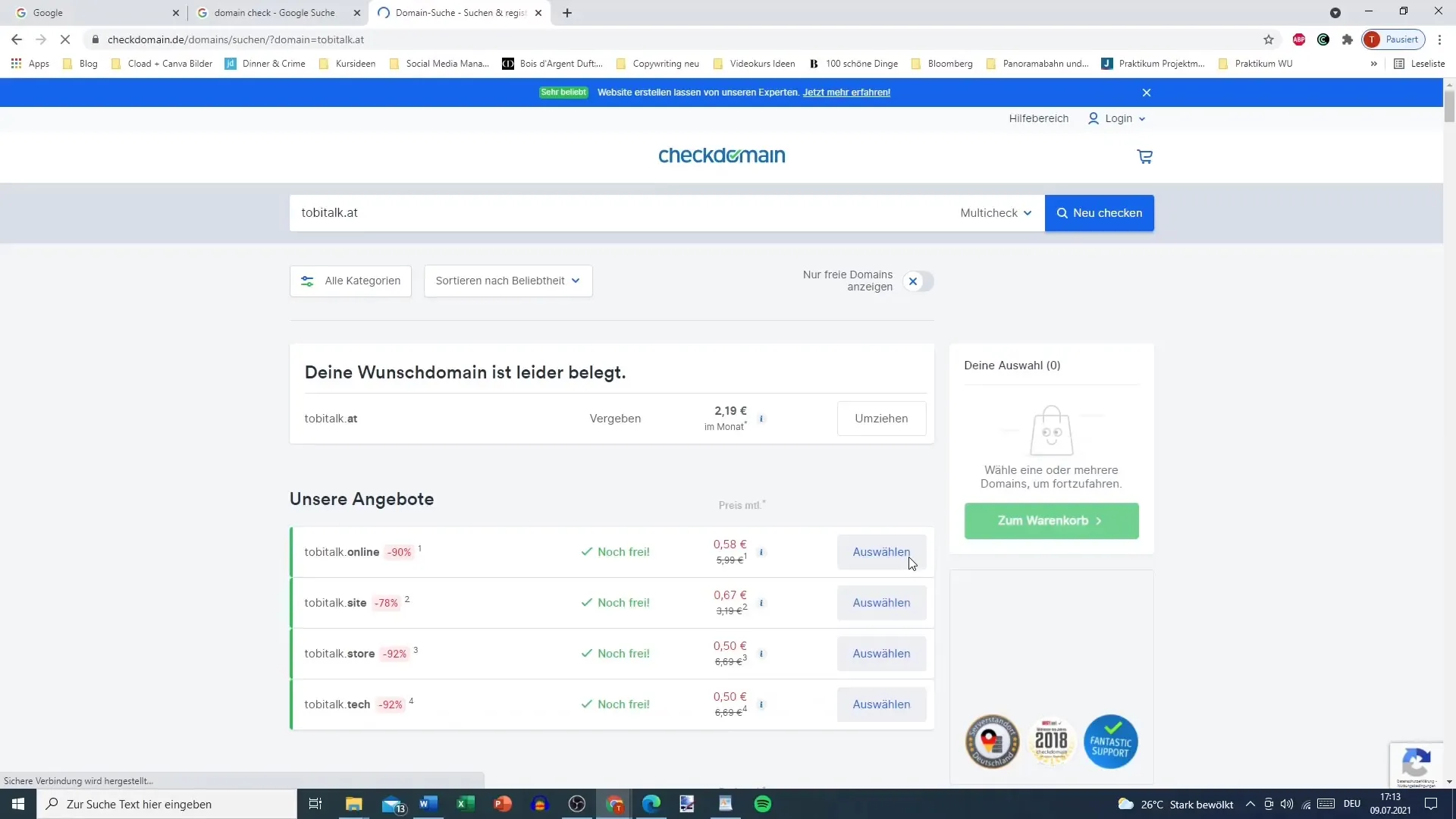 Domain check for Elementor: How to find the right domain