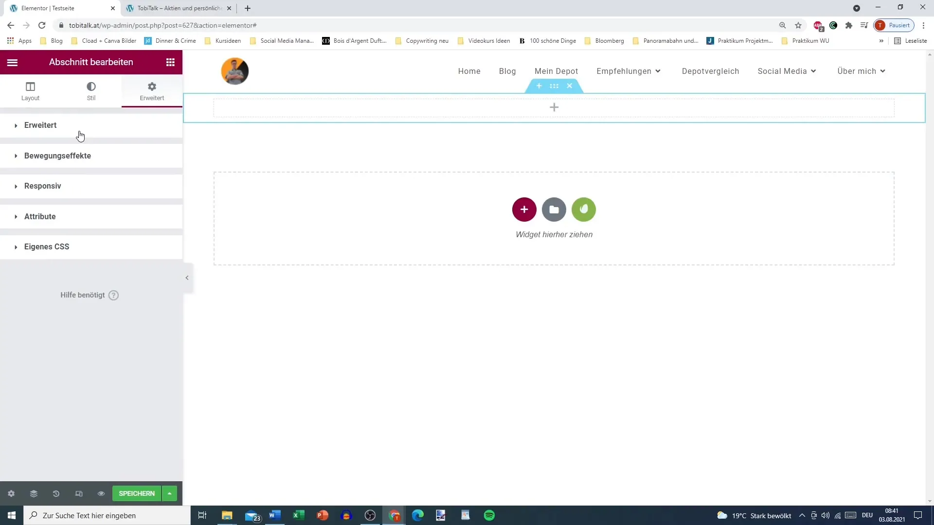 Elementor for WordPress - Tabs Content, Style and Advanced