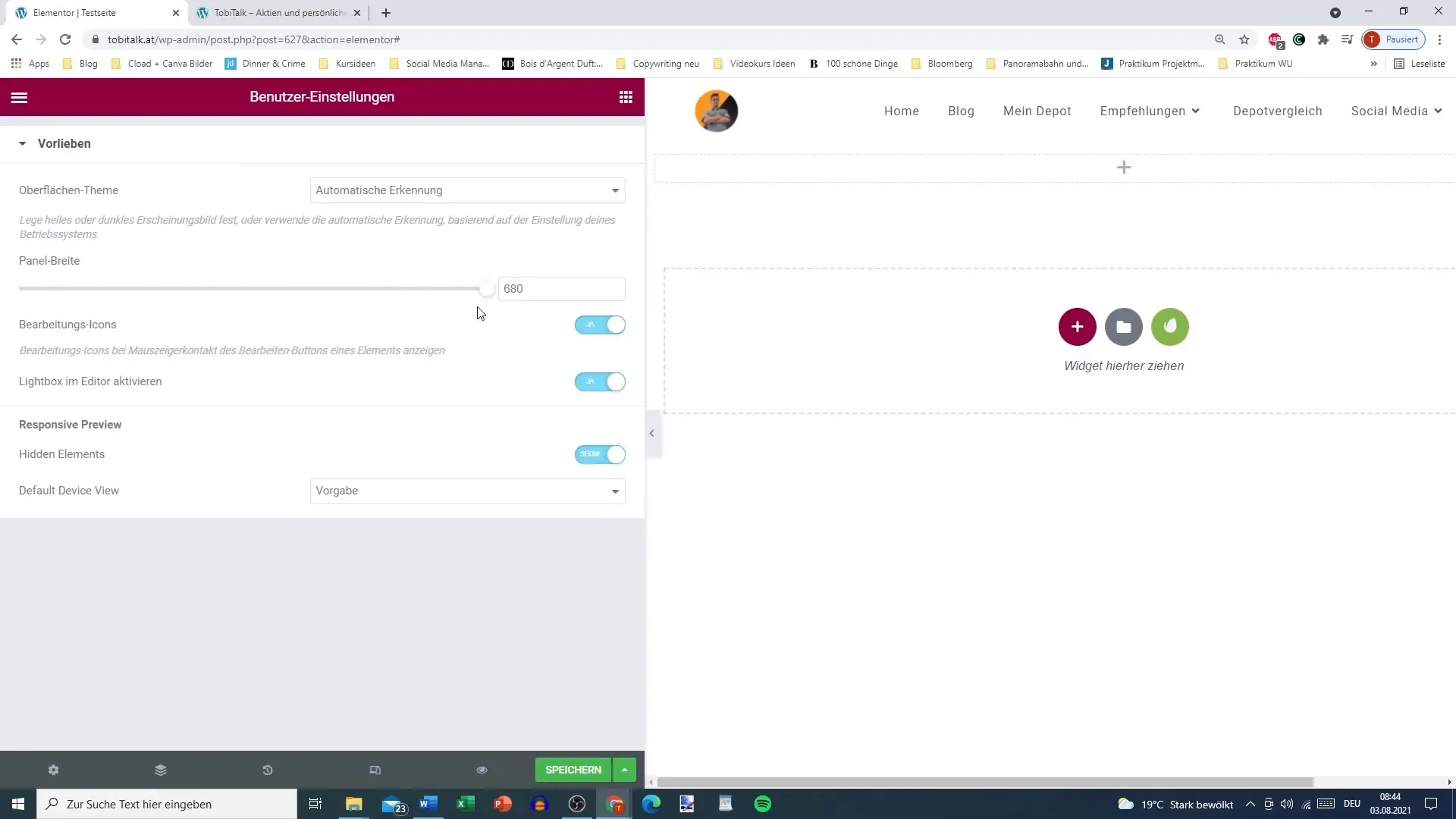 Activate editing icons in Elementor effectively
