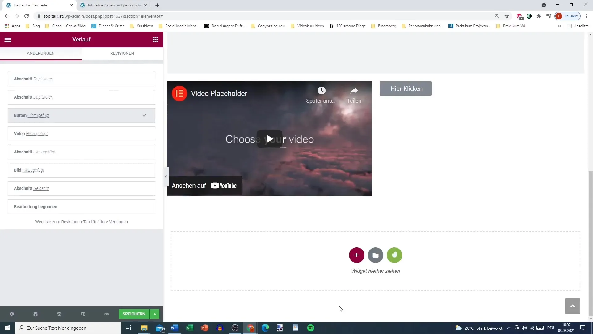 Optimally use Elementor history and revisions