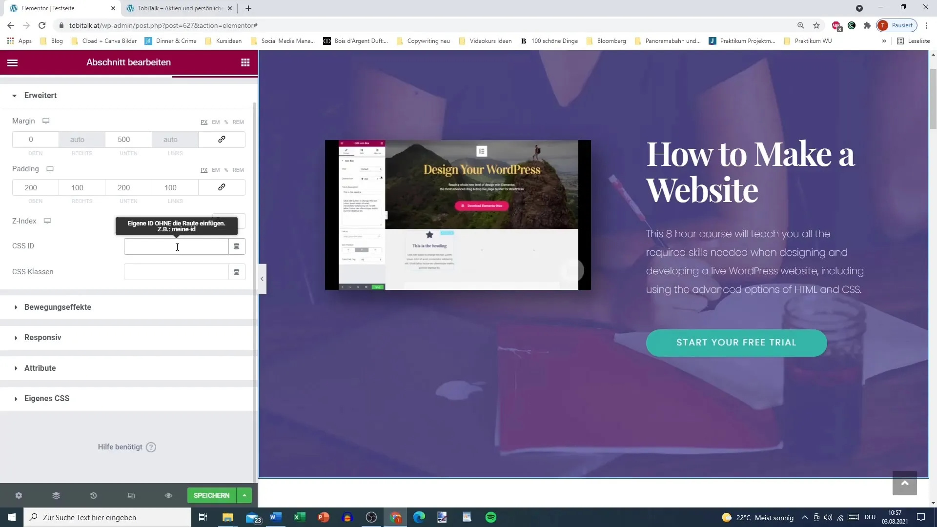 Utilizing advanced settings effectively in Elementor for WordPress