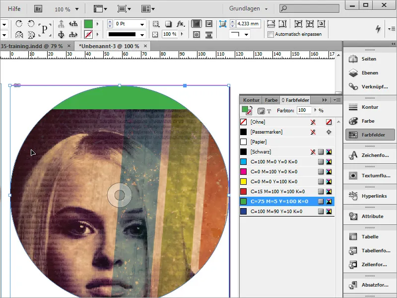 Mendesain sampul DVD dan label DVD - Bagian 4: Membuat label di InDesign