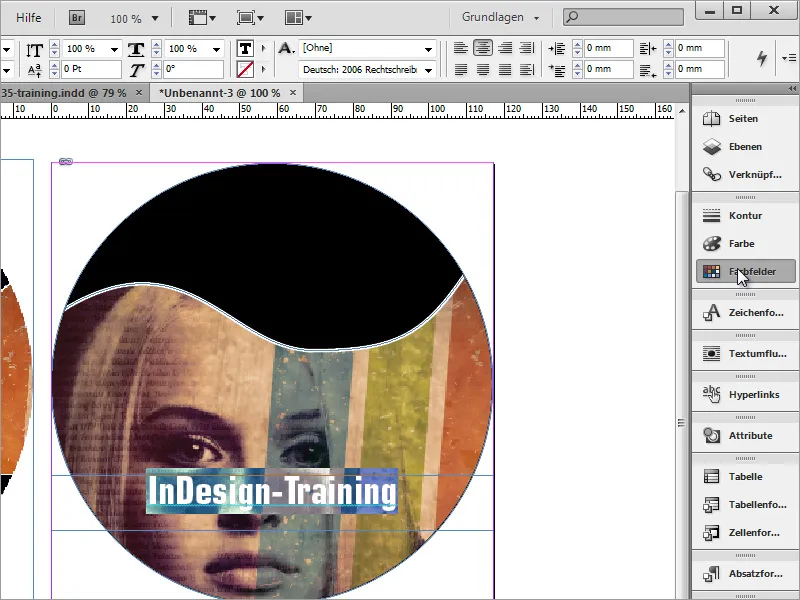 Membuat cover DVD dan label DVD - Bagian 4: Membuat label di InDesign