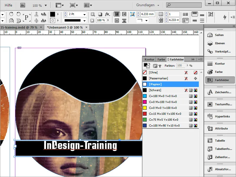 Mendesain cover DVD dan label DVD - Bagian 4: Membuat label dalam InDesign