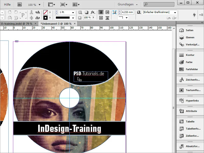 Mendesain cover dan label DVD - Bagian 4: Membuat label di InDesign
