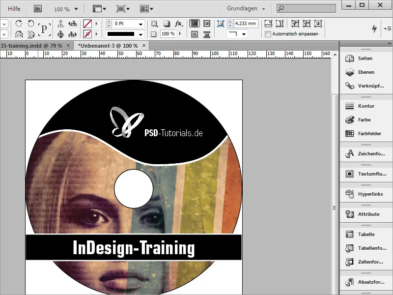 Membuat Desain Sampul DVD dan Label DVD - Bagian 4: Membuat Label di InDesign
