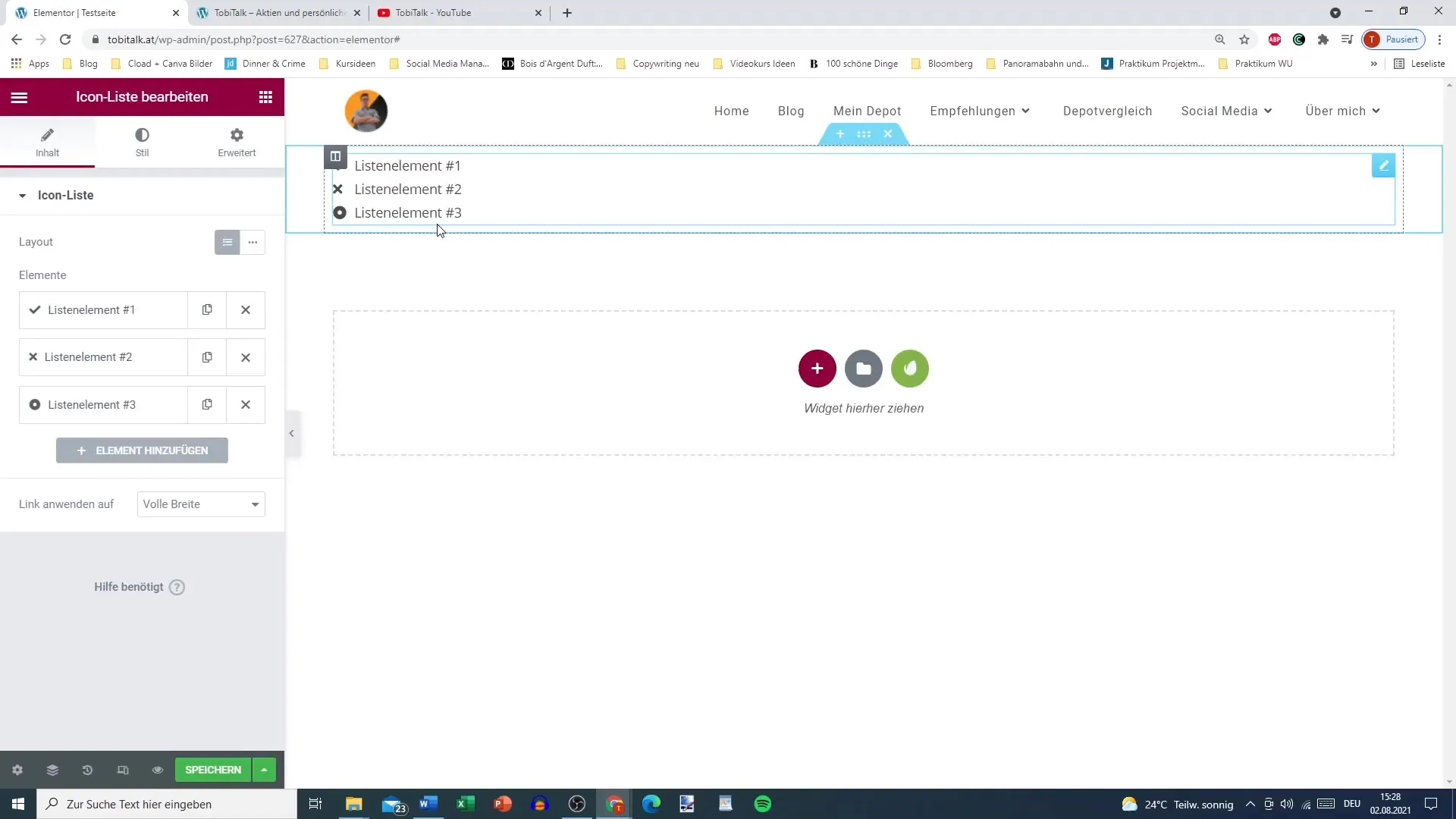 Pictogrammenlijst maken in Elementor - eenvoudige handleiding
