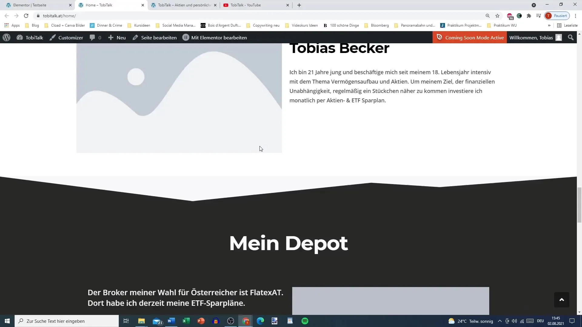 Designing a counter in Elementor for WordPress efficiently