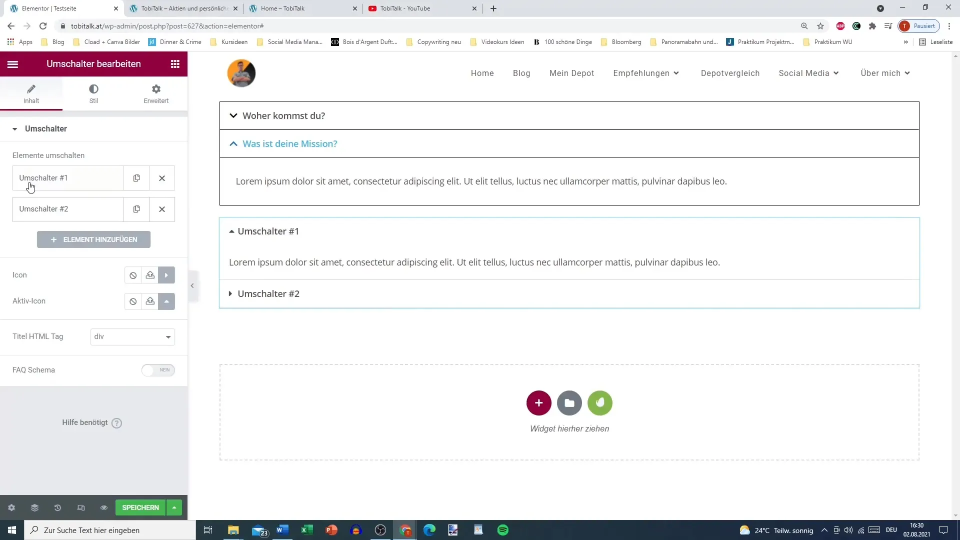 Elementor Switcher - How to use it effectively