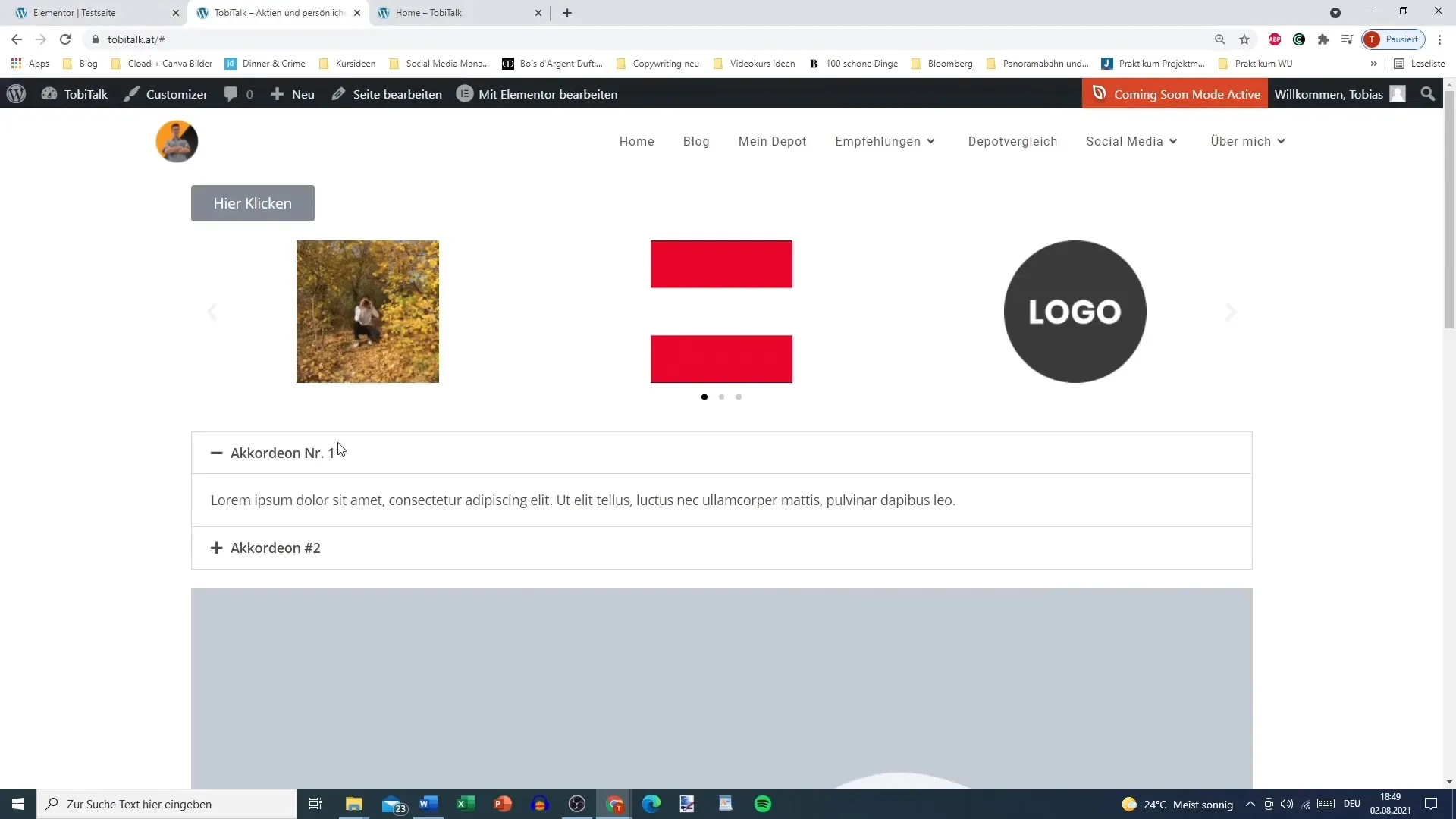 Menu anchor in Elementor - Step-by-step instructions