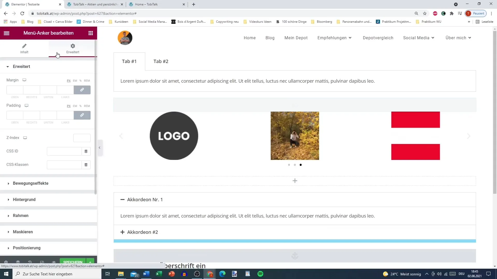Menu anchor in Elementor - Step-by-step guide