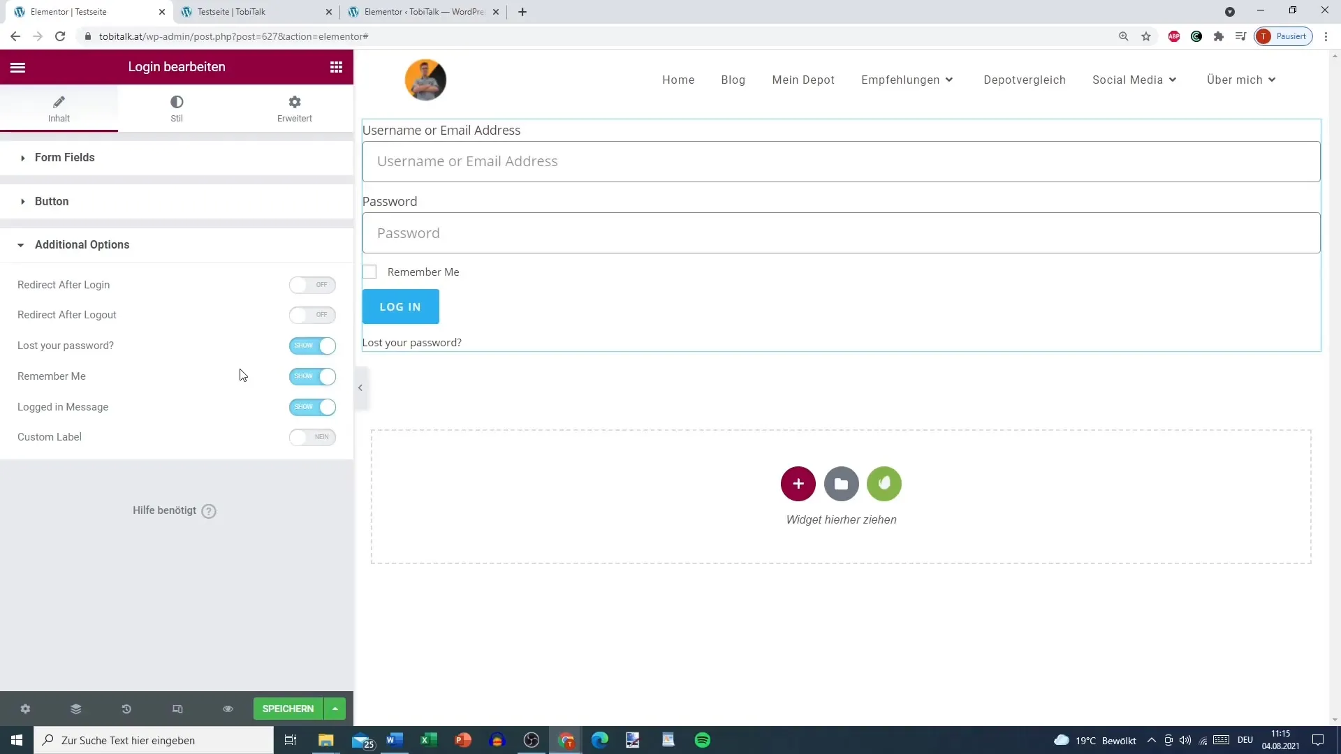 Přihlášení do Elementor Pro v WordPress - Jednoduchý návod