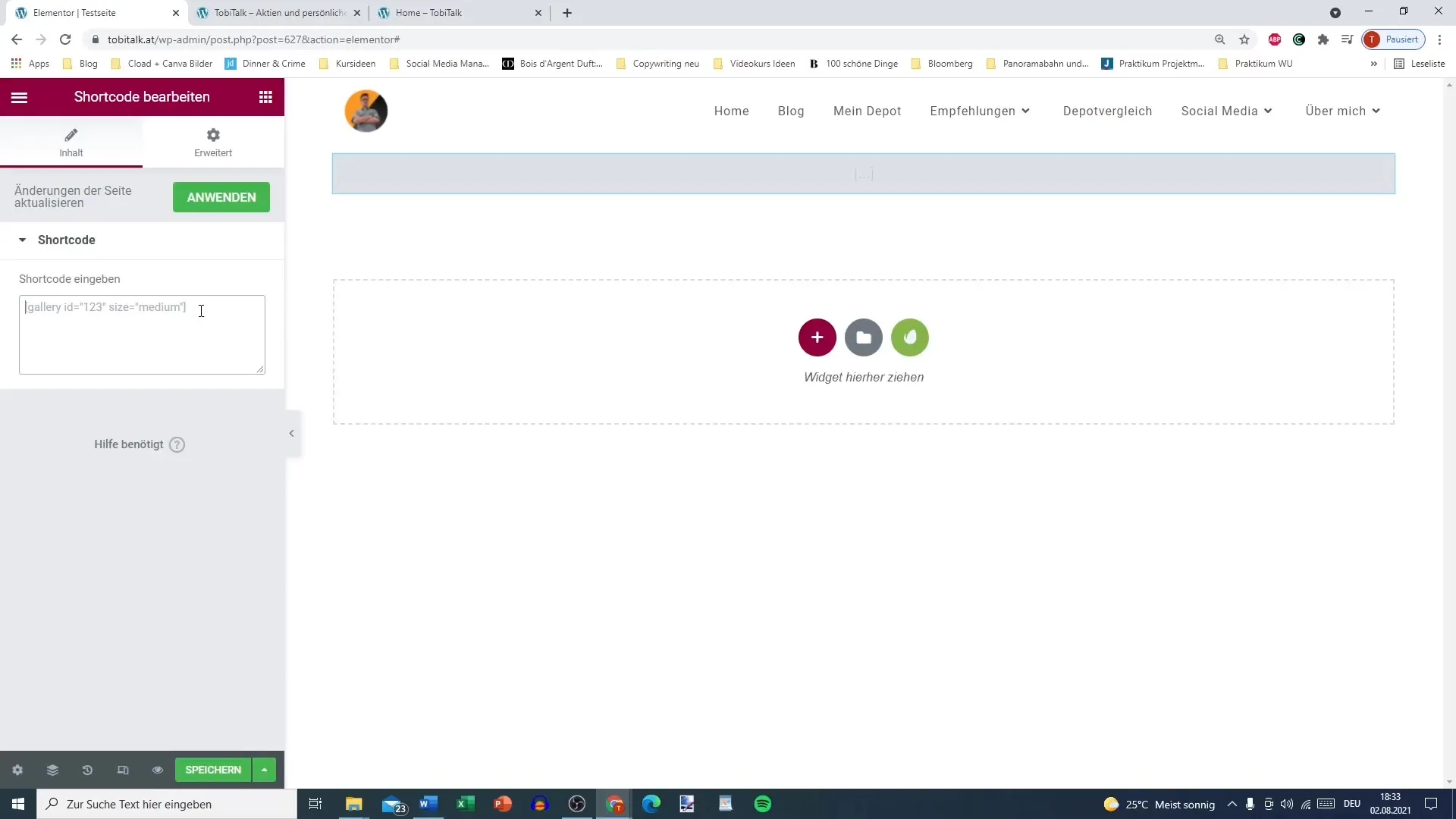 Use shortcodes and HTML in Elementor - Quickly and easily
