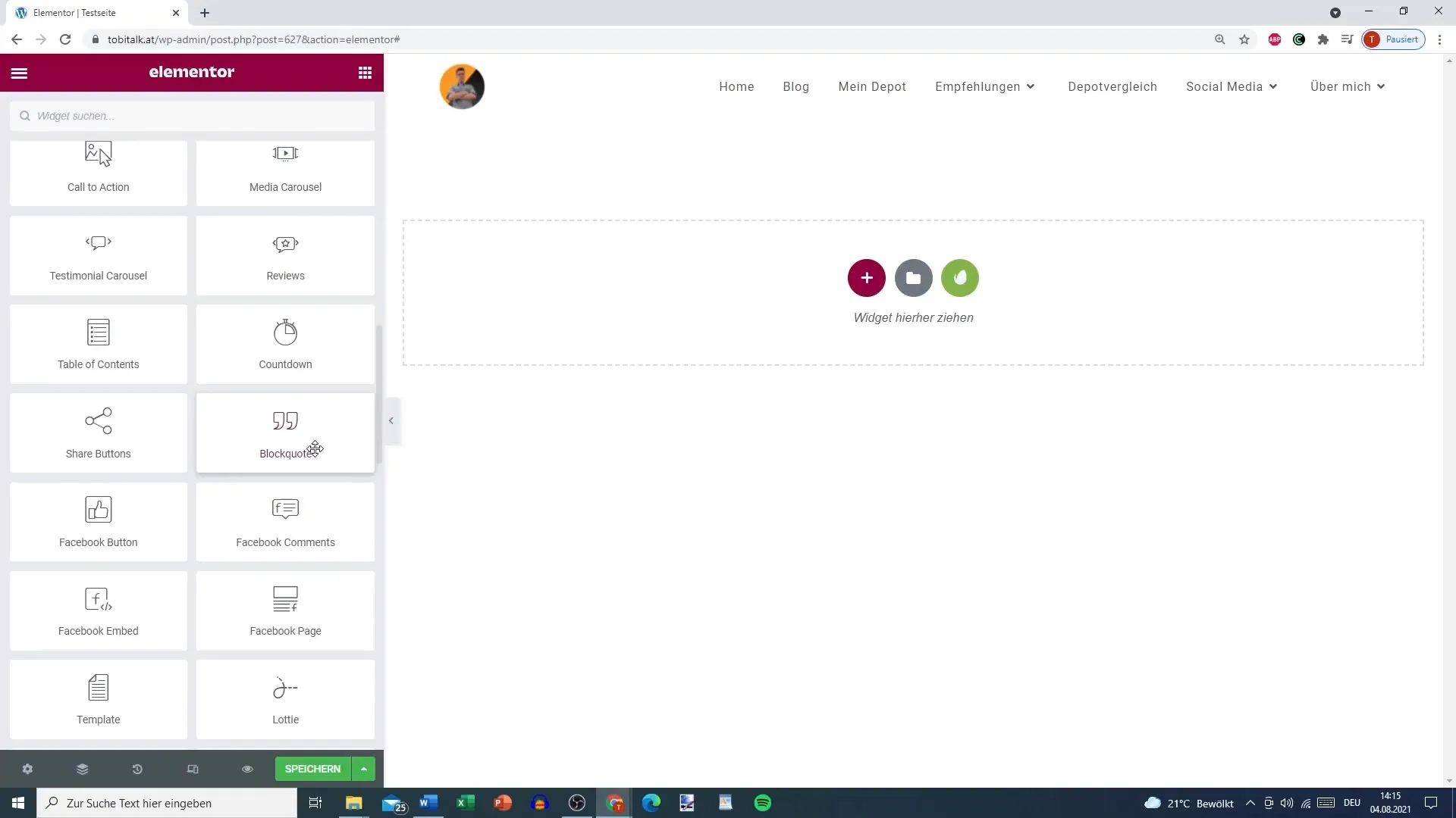 Effectively use blockquote for Elementor in WordPress