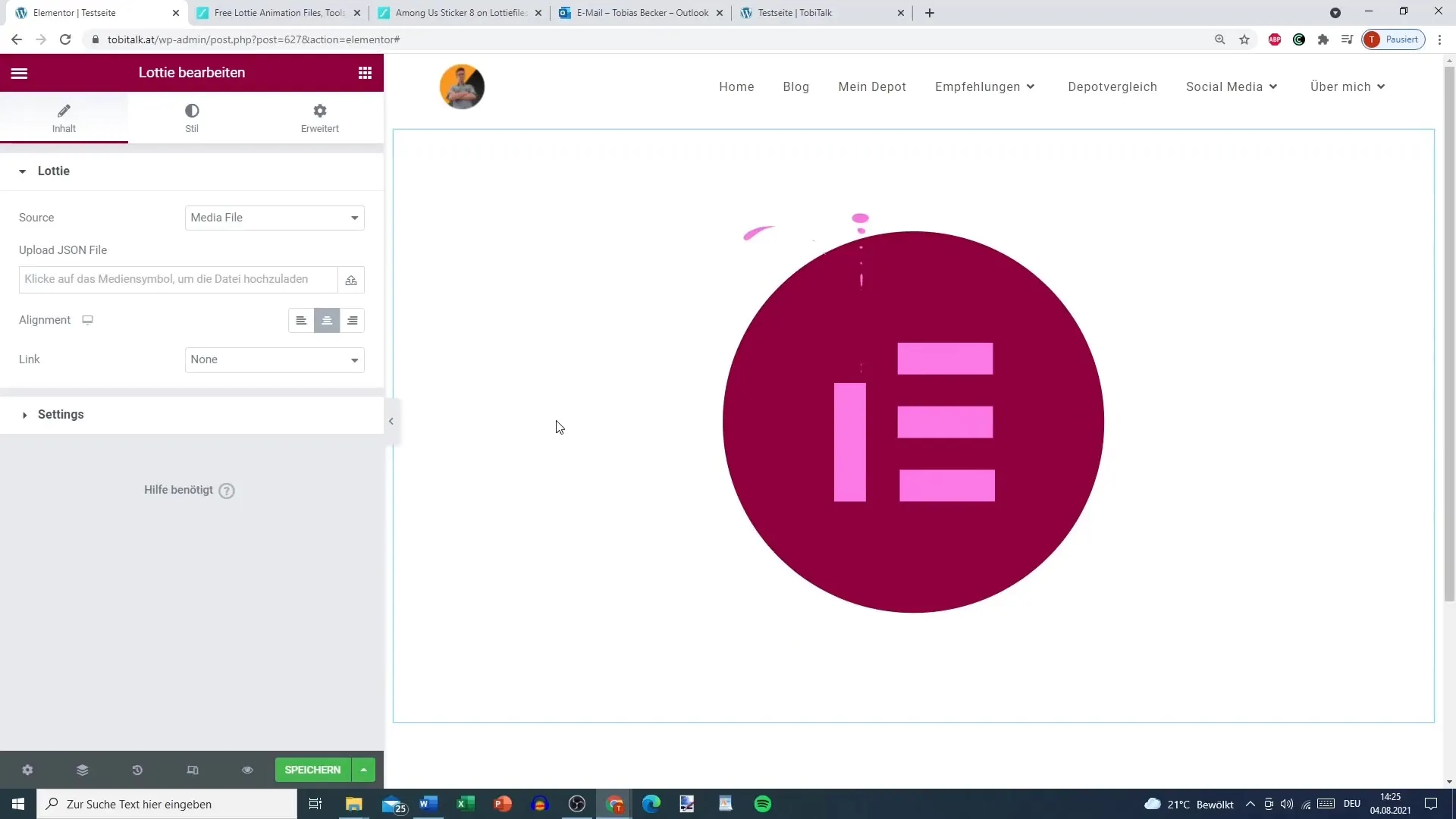 Lottie animations in Elementor for WordPress: This is how you integrate moving graphics