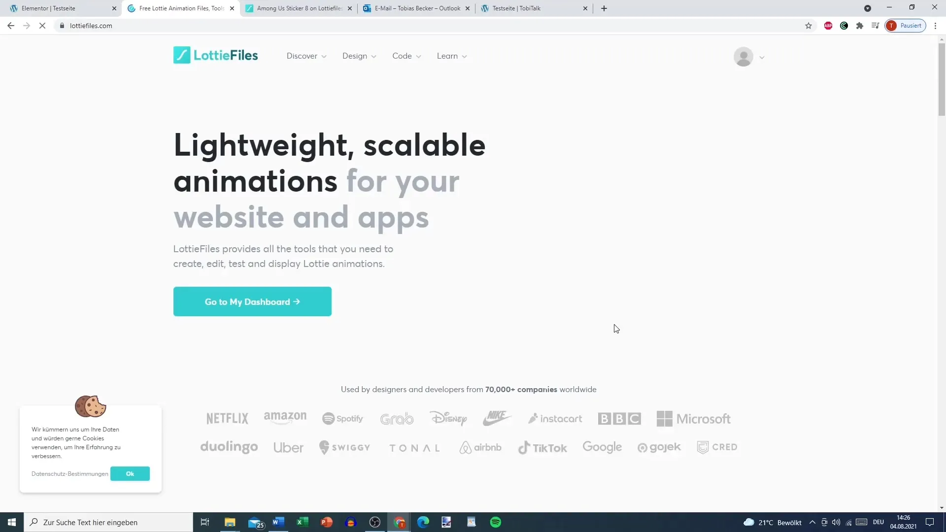 Lottie animations in Elementor for WordPress: this is how you integrate animated graphics