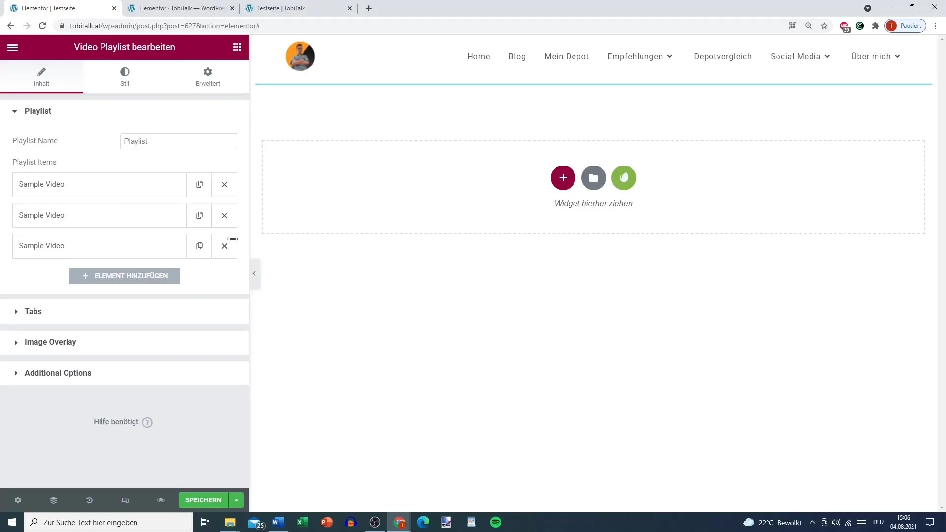 Effectively use Elementor video playlists