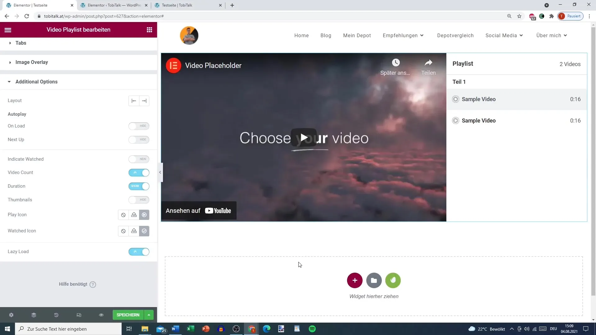 Use Elementor video playlist effectively