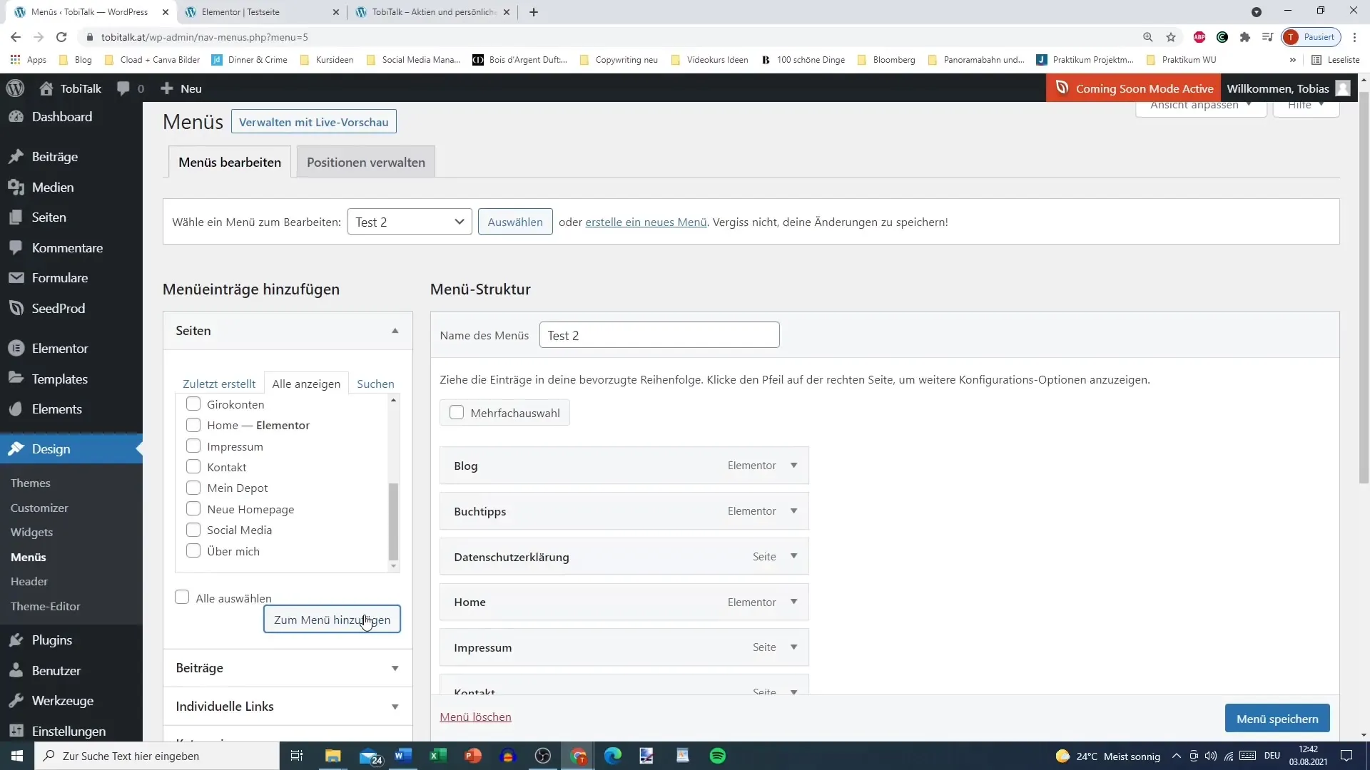 Create an effective menu for your WordPress site
