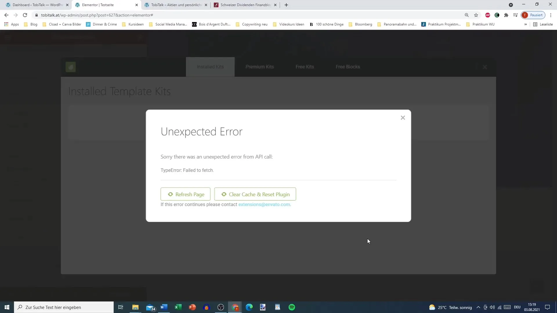 Footer effizient gestalten mit Elementor und Envato