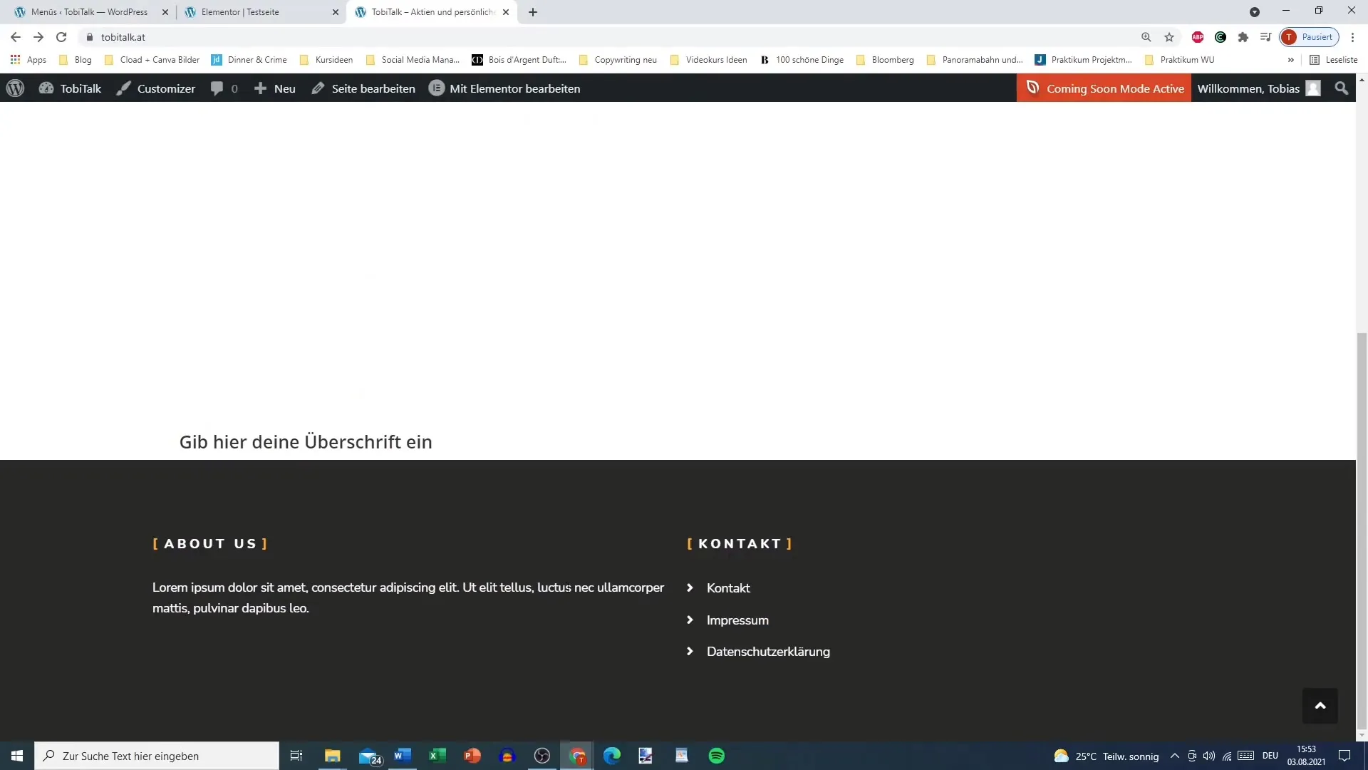 Integrate imprint and data protection into WordPress easily