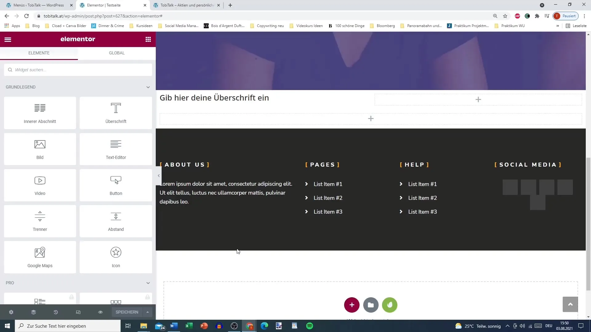 Integrate imprint and data protection in WordPress easily
