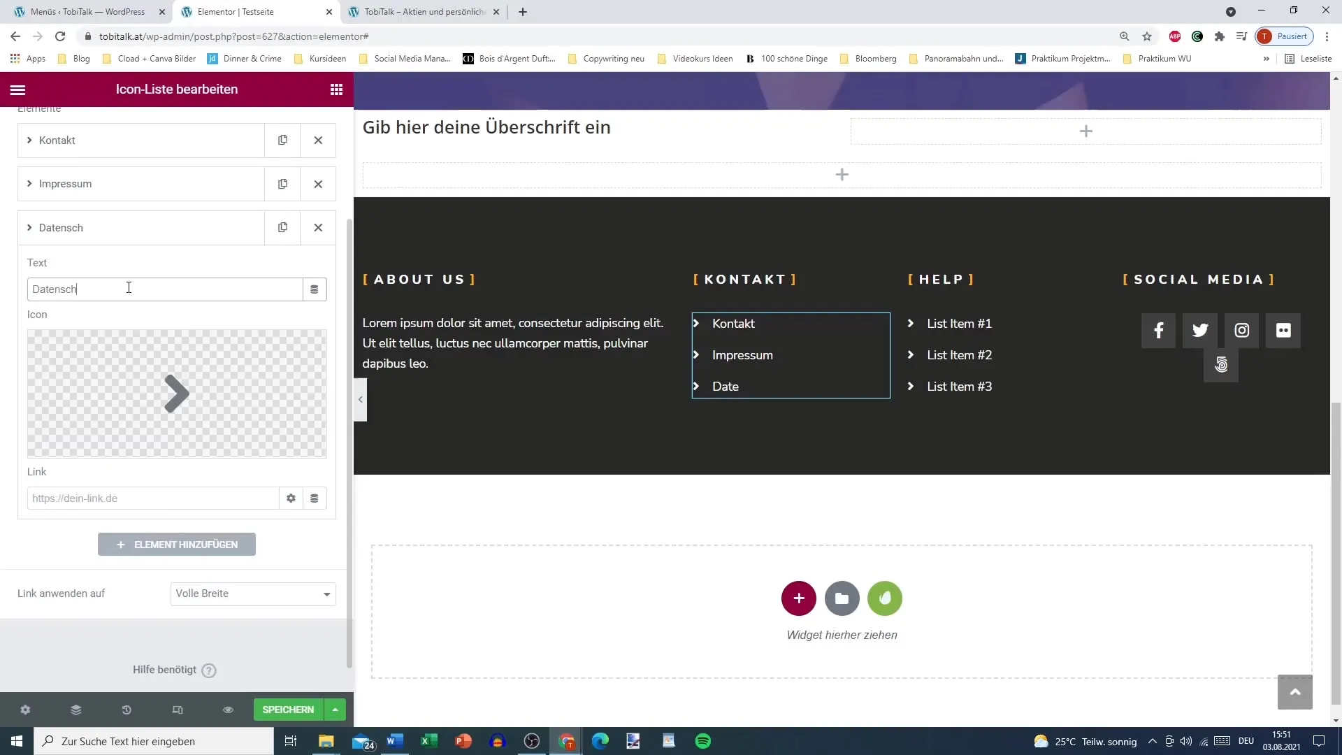 Integrate imprint and data protection easily in WordPress