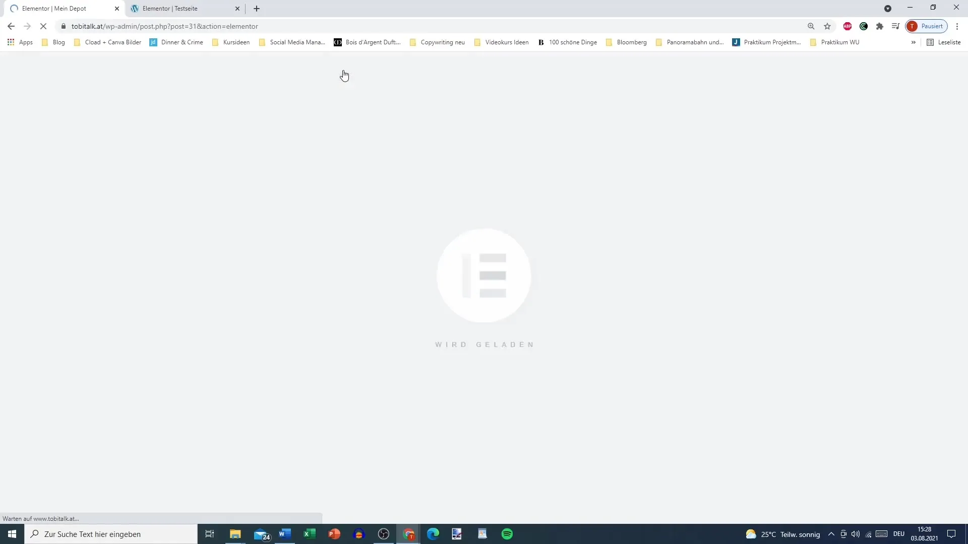 Efficient saving of Elementor pages for WordPress