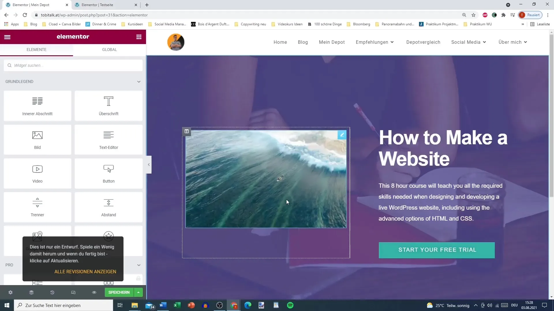 Efficient saving of Elementor pages for WordPress