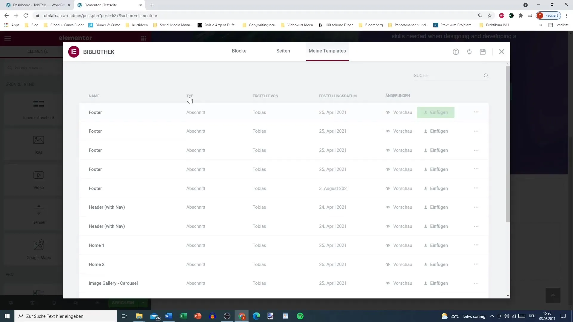 Efficient saving of Elementor pages for WordPress
